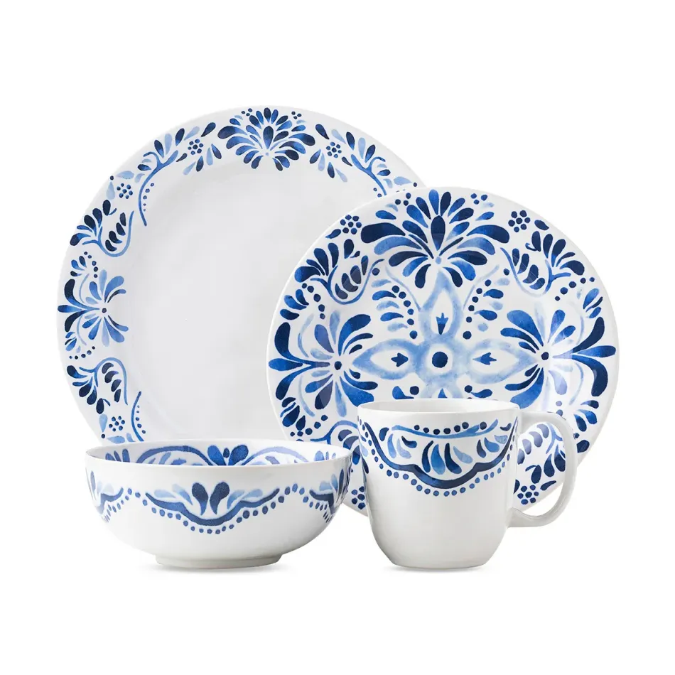 Iberian Journey Indigo 4 Pc Place Setting