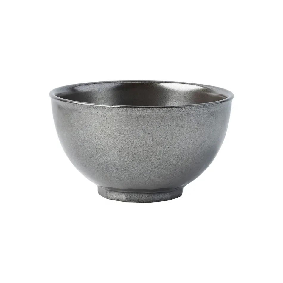 Pewter Stoneware Cereal/Ice Cream Bowl