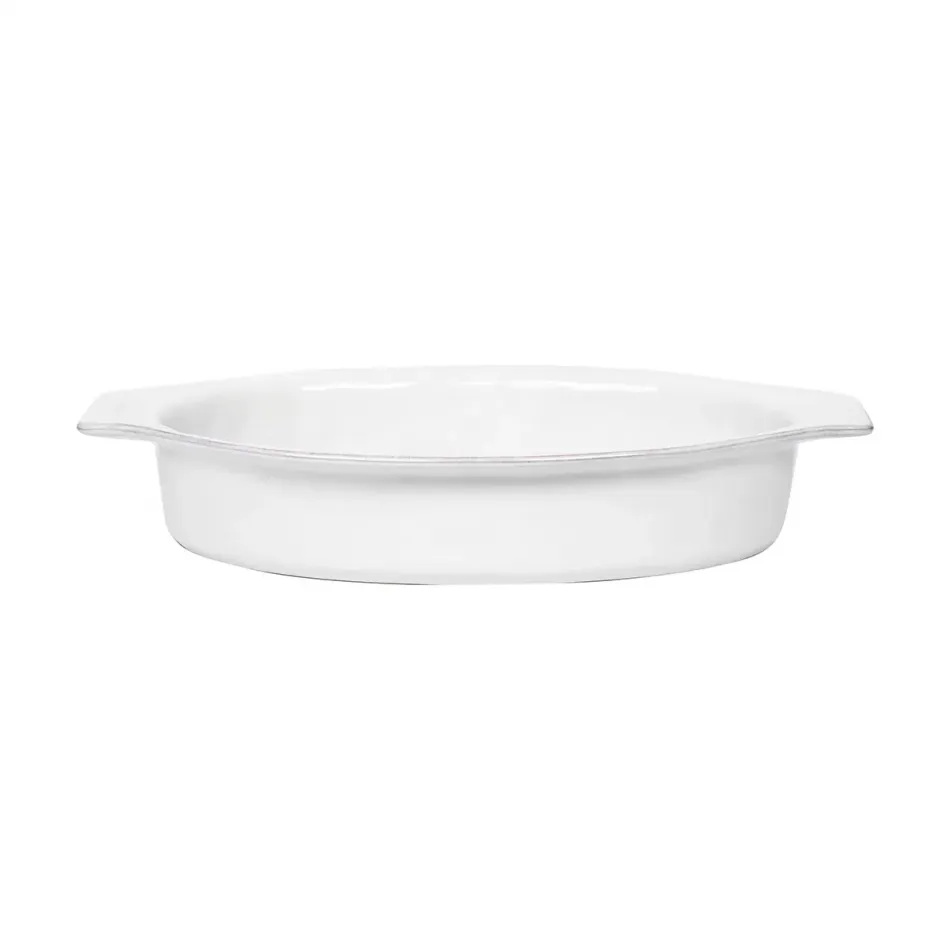 Puro 16" Oval Baker Whitewash