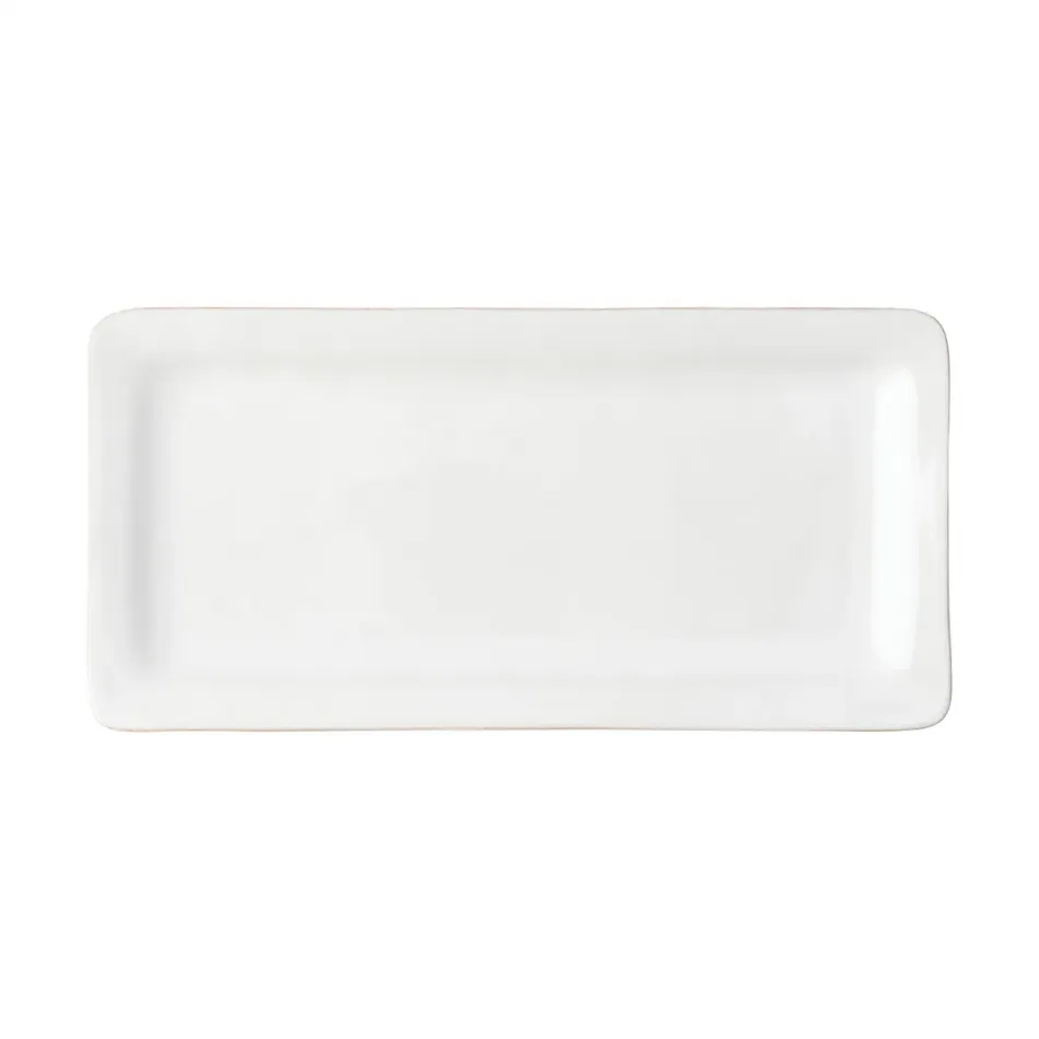 Puro Whitewash 15" Rectangular Appetizer Platter