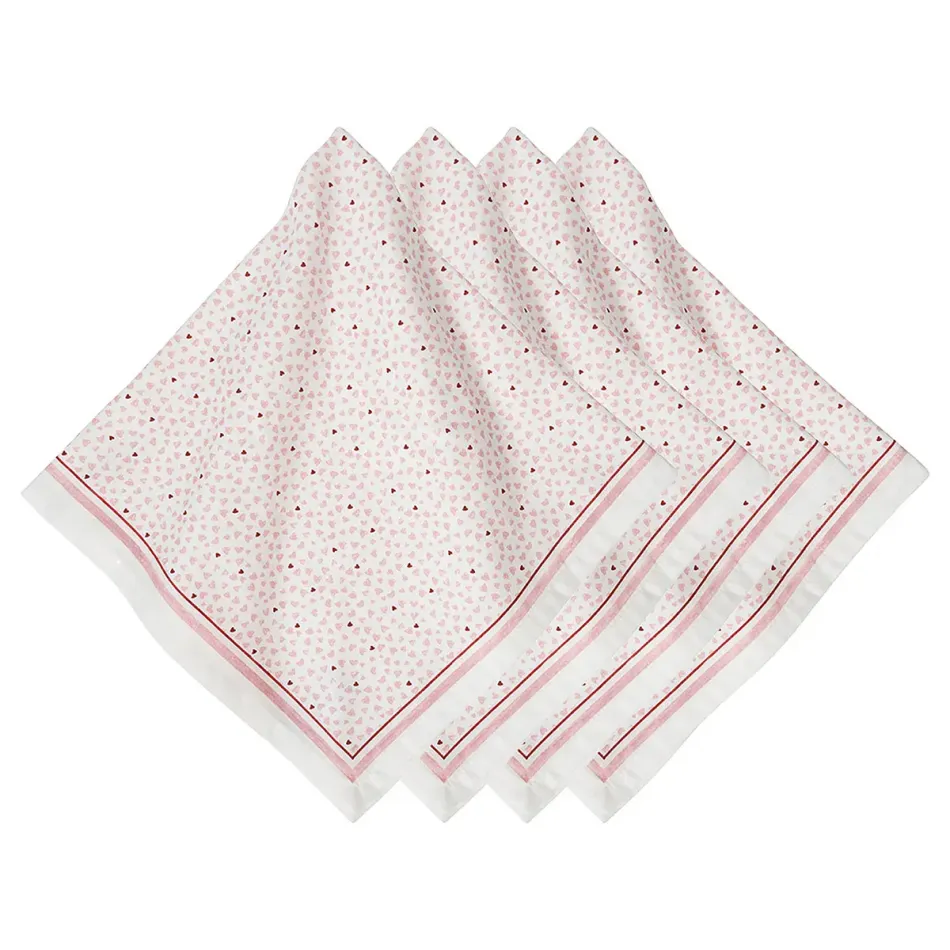 Love You More Pink Napkin Set of 4