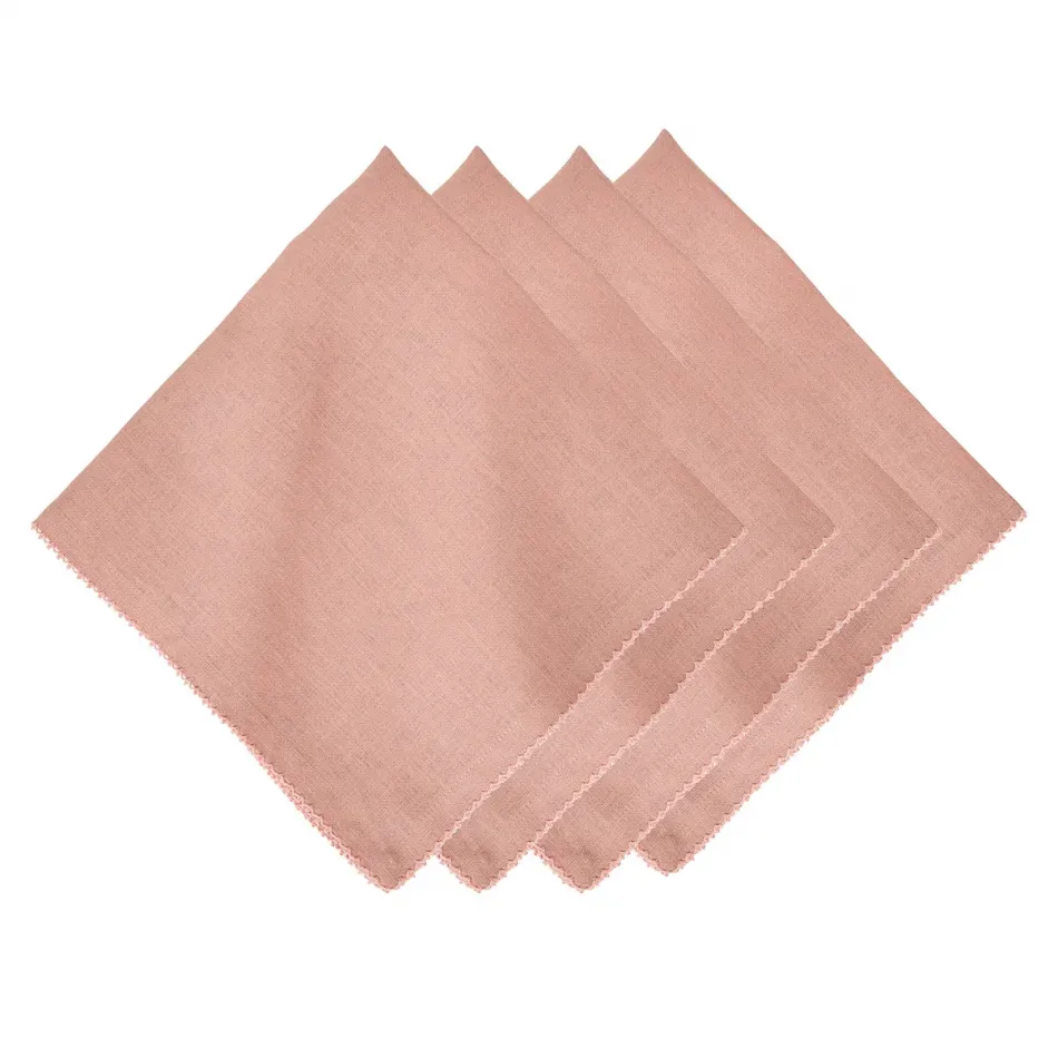 Berry Scallop Pink Napkin Set of 4