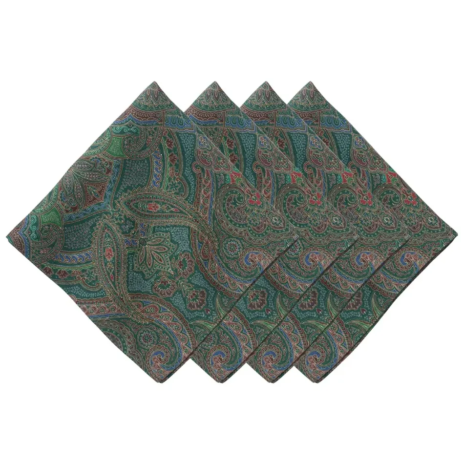 Paisley Evergreen Napkin Set of 4