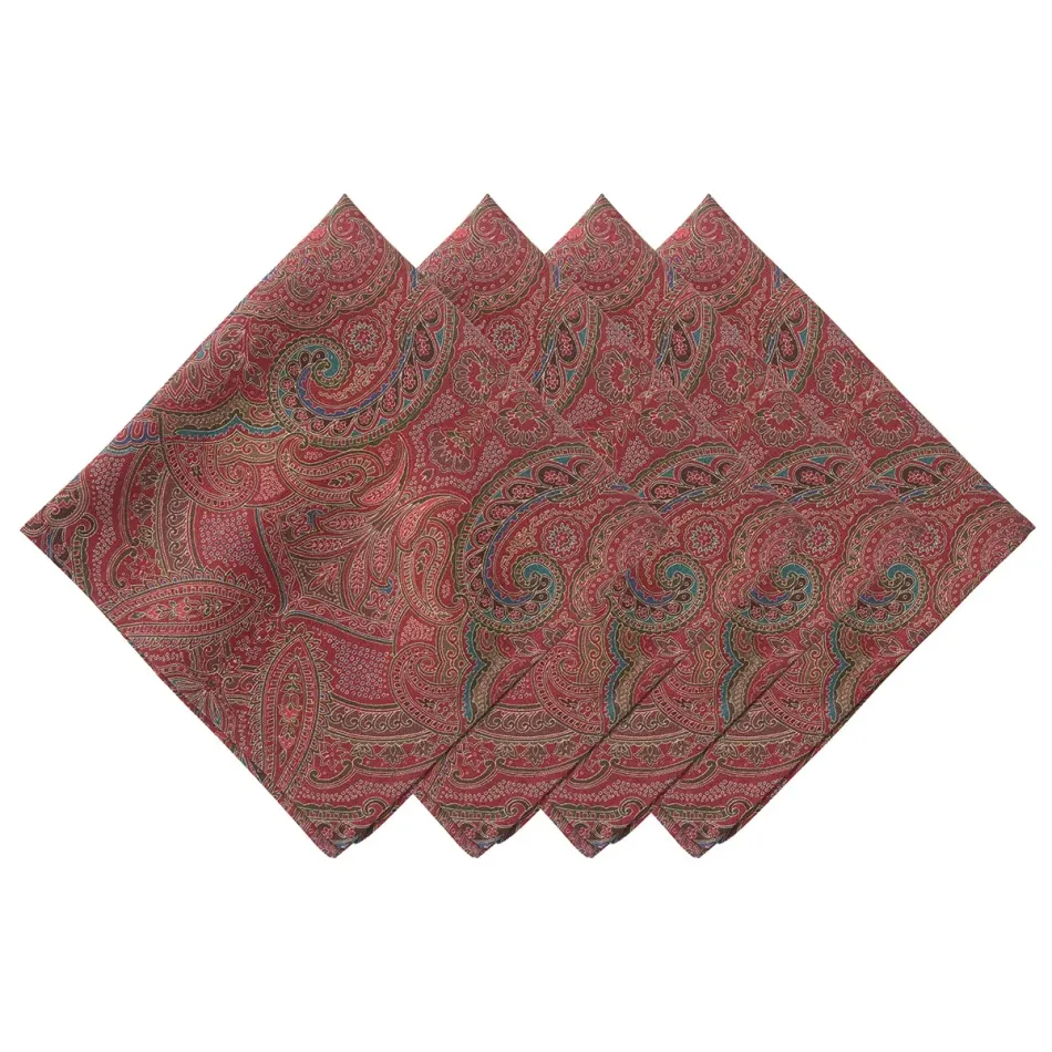 Paisley Red Napkin Set of 4