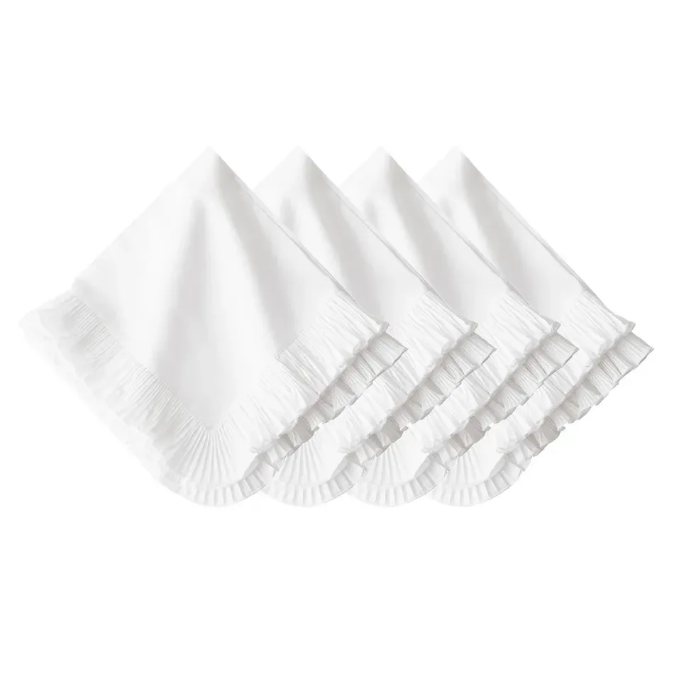 Mademoiselle White Napkin Set of 4