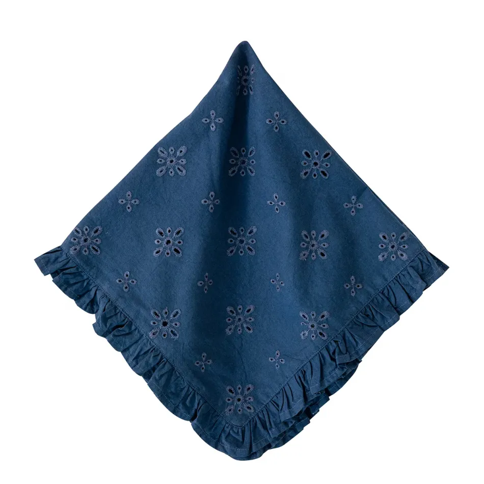 Eyelet Napkin - Navy