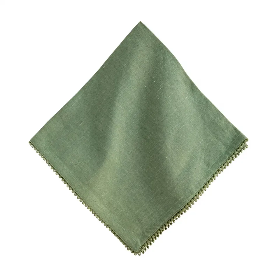 Berry Trim Napkin - Watercress