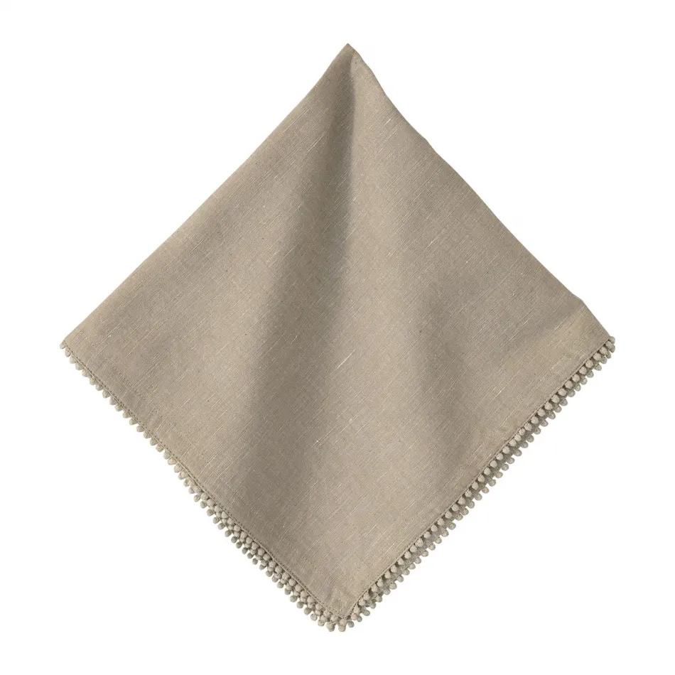 Berry Trim Napkin -Flax