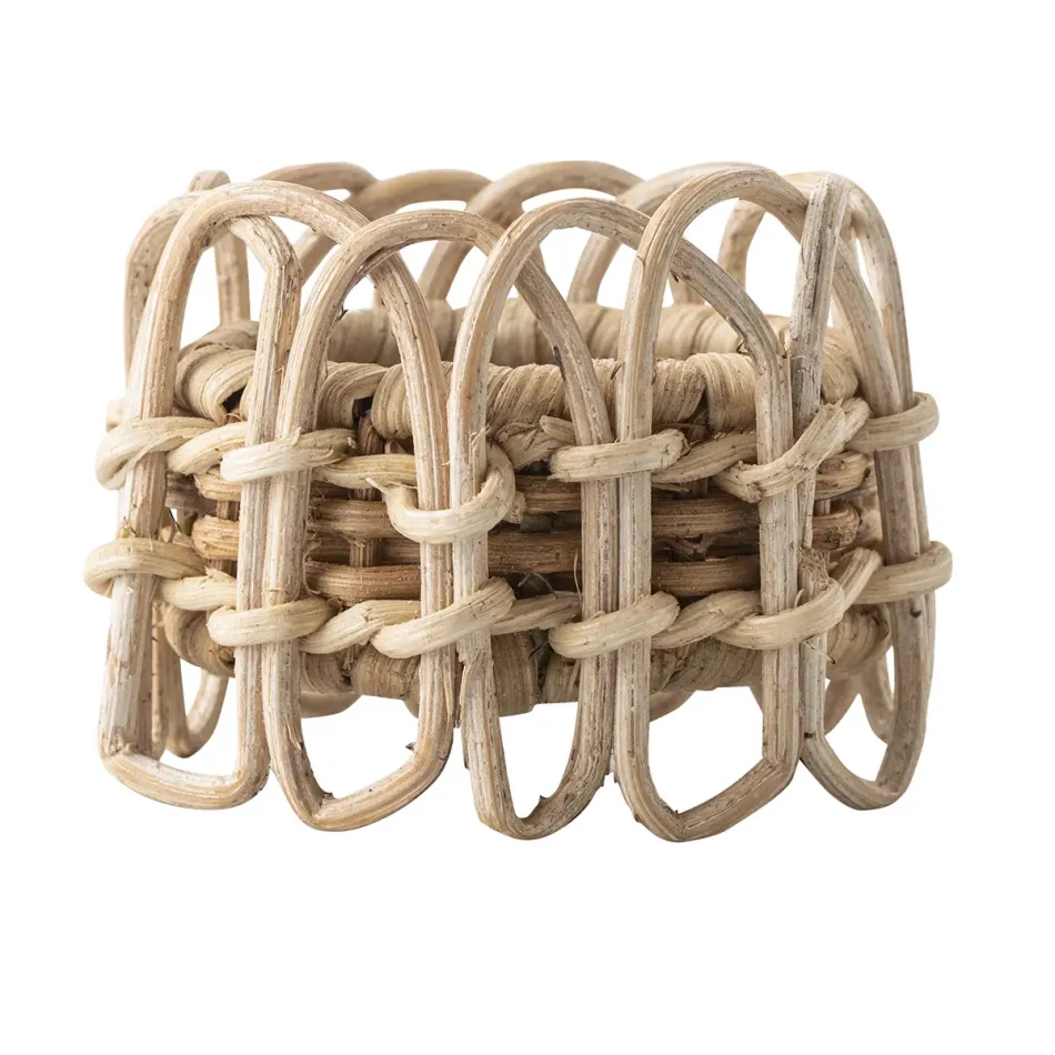 Provence Rattan Napkin Ring - Whitewash