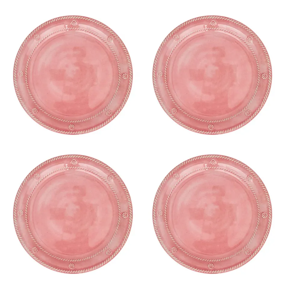 Berry & Thread Melamine Coral Dessert/Salad Plate Set of 4