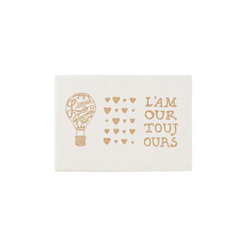 L'Amour Toujours Note Card Assorted Set/6 Gold