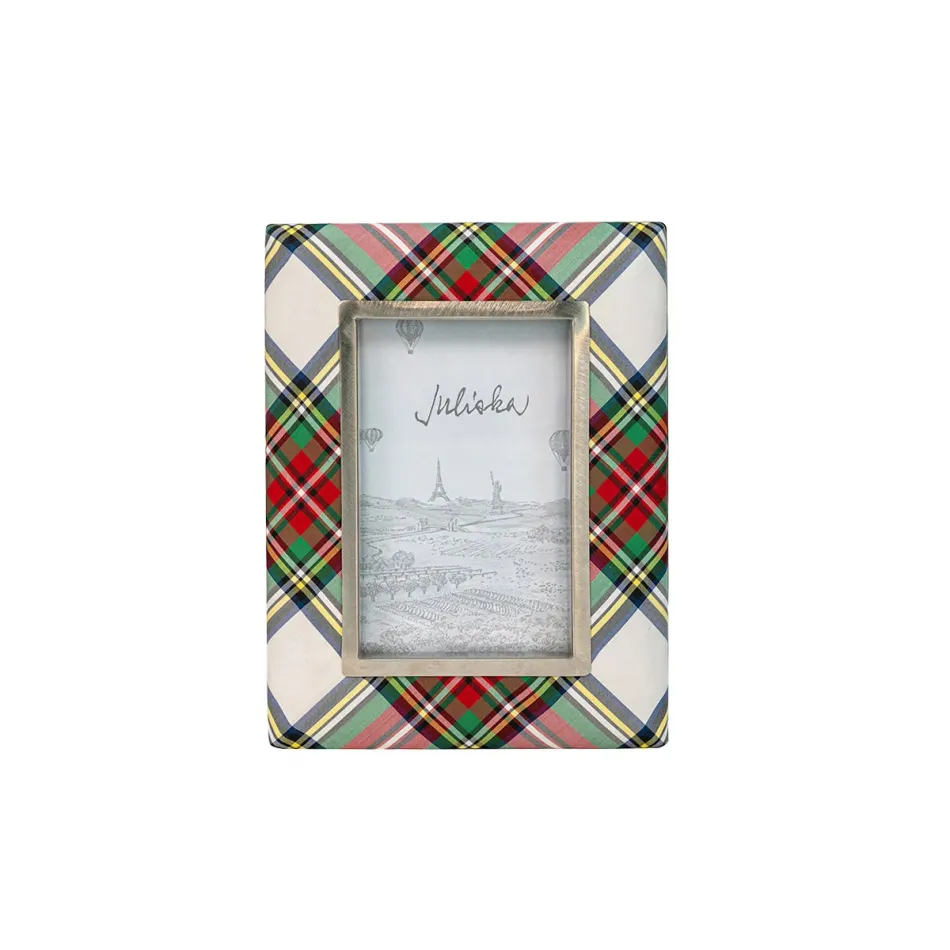 Stewart Tartan 4" x 6" Frame 5.5"L, 1.25"W, 7.5"H