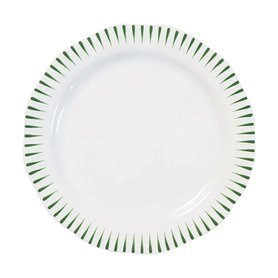 Sitio Stripe Dinner Plate Basil