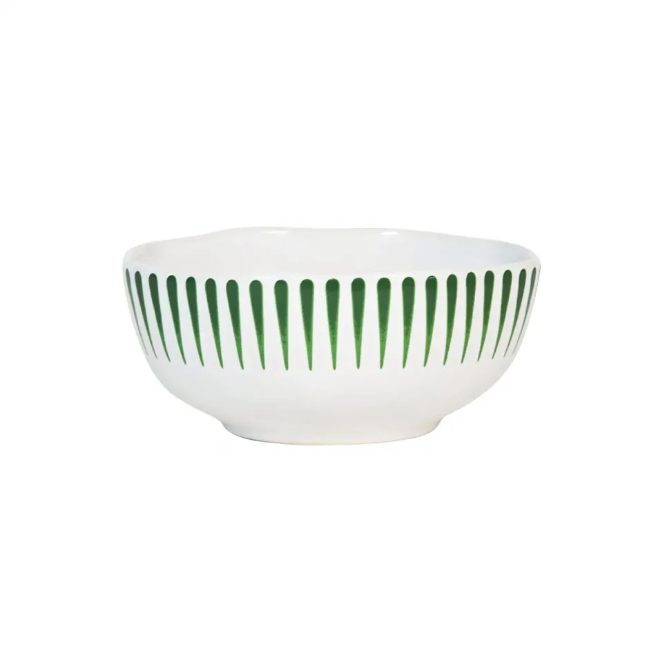 Sitio Stripe Cereal/Ice Cream Bowl Basil