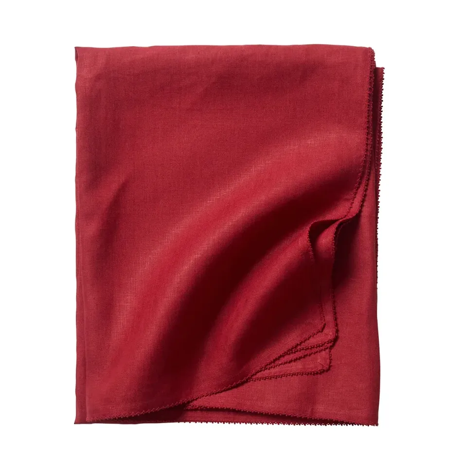 Berry Ruby Scallop Tablecloth 60" x 120"