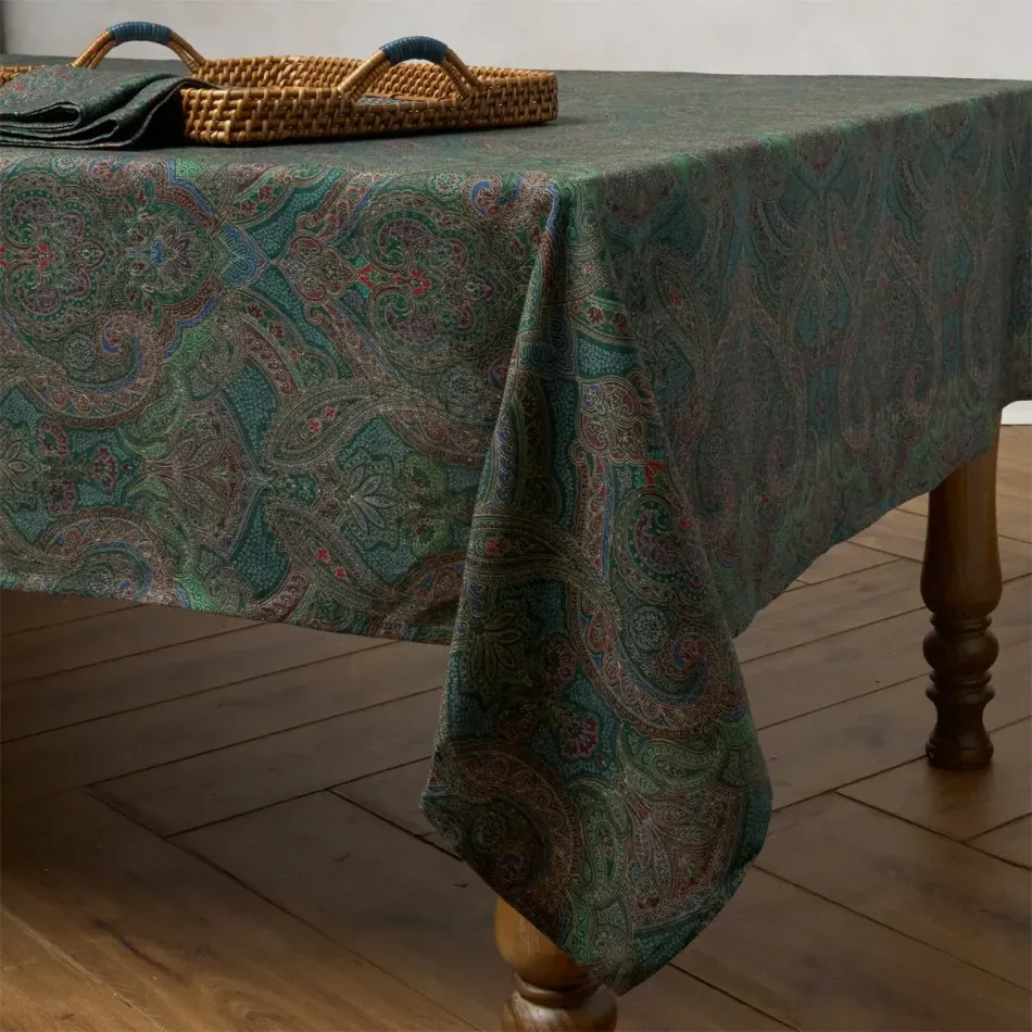 Paisley Evergreen Table Linens