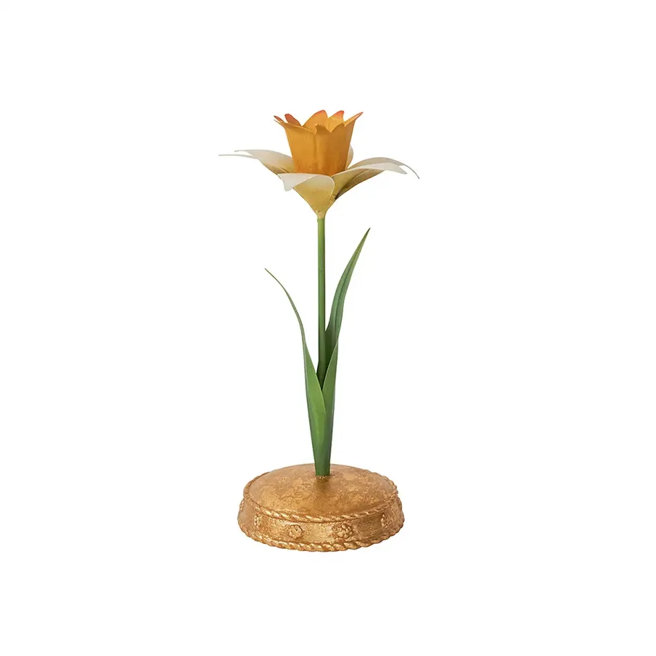 Meadow Walk Daffodil 9" Candlestick - Yellow