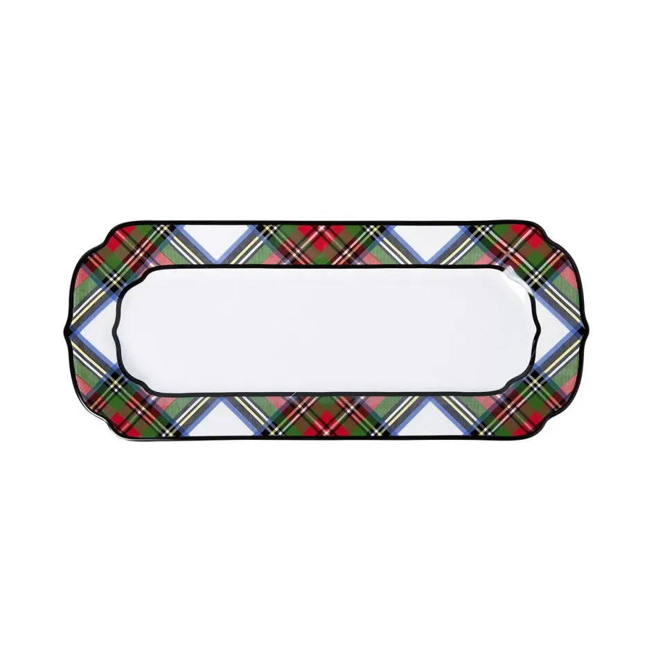 Stewart Tartan Hostess Tray 15"L, 6"W, 1"H