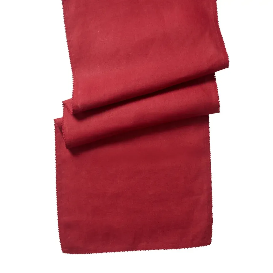 Berry Ruby Scallop Table Runner 18" x 90"