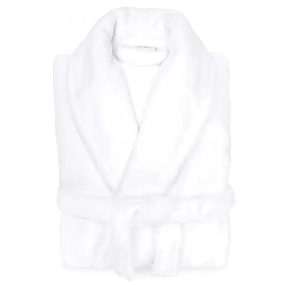 Lani Diamond Knit Lightweight Modal/Cotton/Poly Robe White XXL