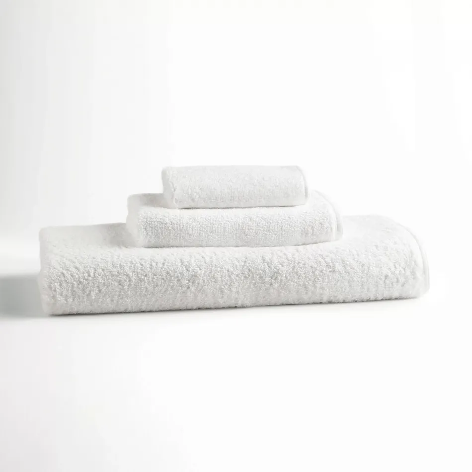Prestige Garment Washed Bath Towels White