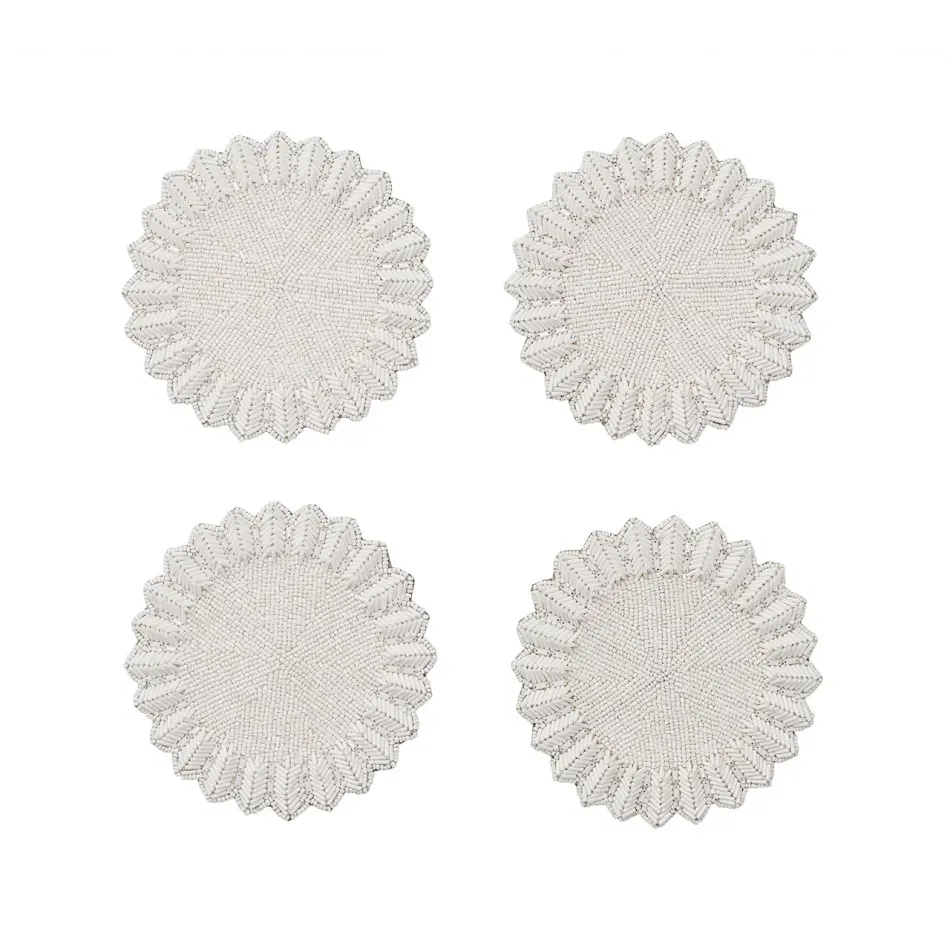 Lumina Set of 4 White Coasters