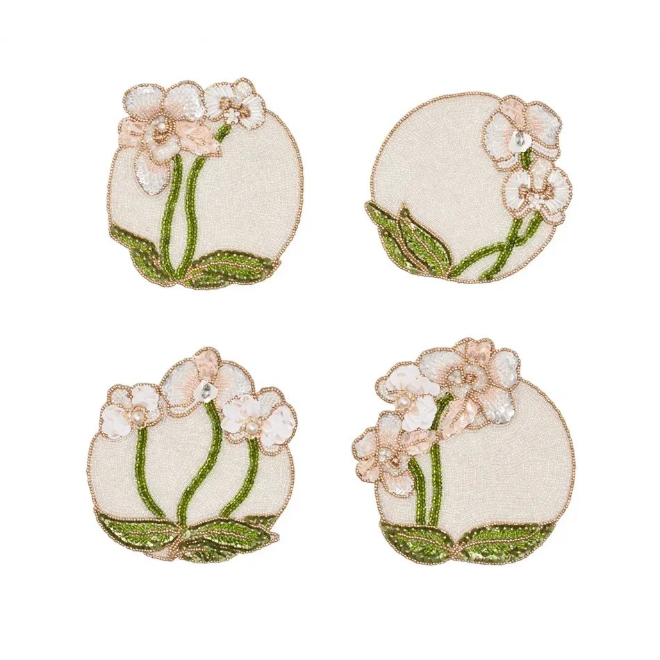 Orchid Multi Coasters Set of 4 in a Gift Bag