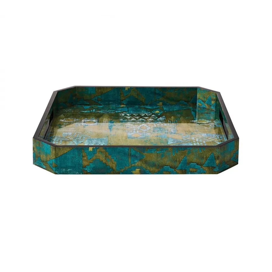 Mirage Green/Multi 15 x 15" Tray