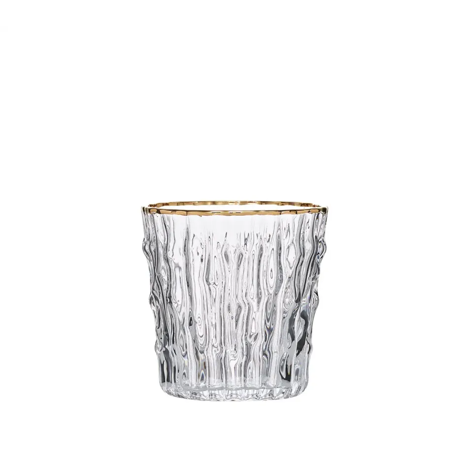 Bamboo Clear & Gold Tumbler Set of 4