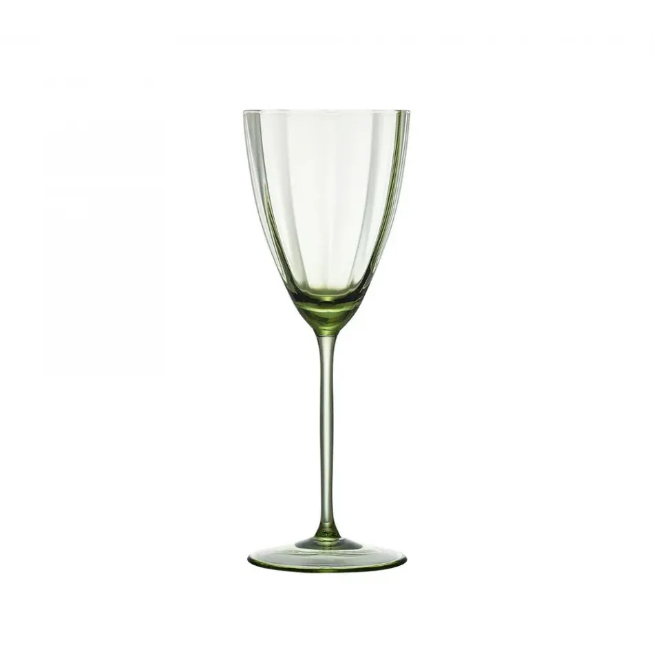 Luna Green Wine Glass