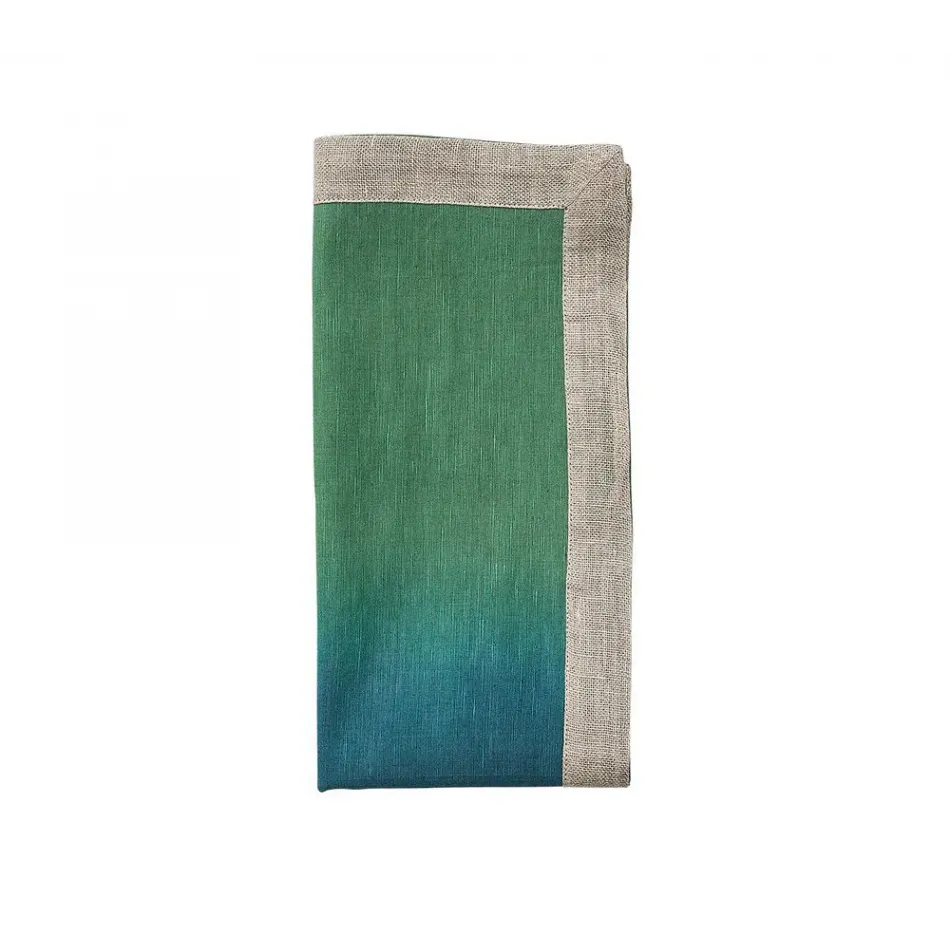 Dip Dye Navy/Green Napkin
