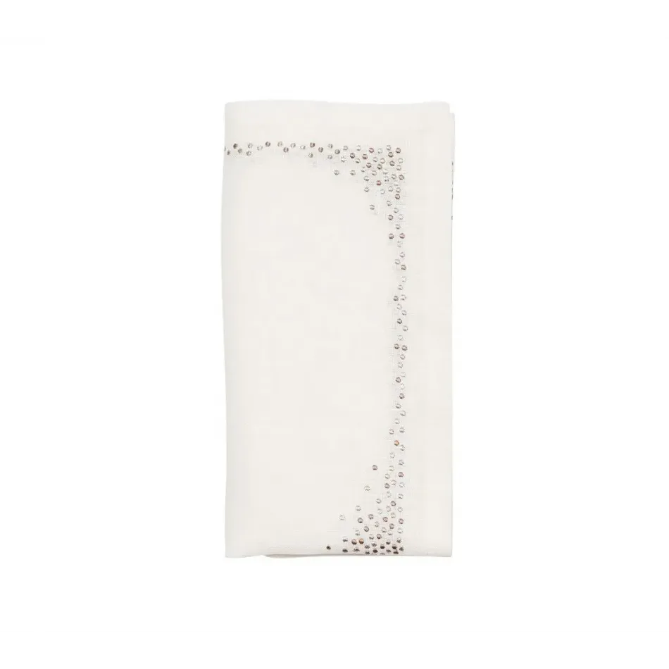 Pin Dot White/Natural/Gray Napkin