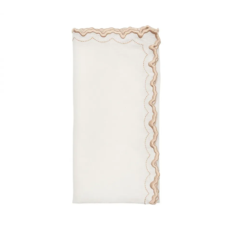 Arches White & Natural Napkin Set of 4