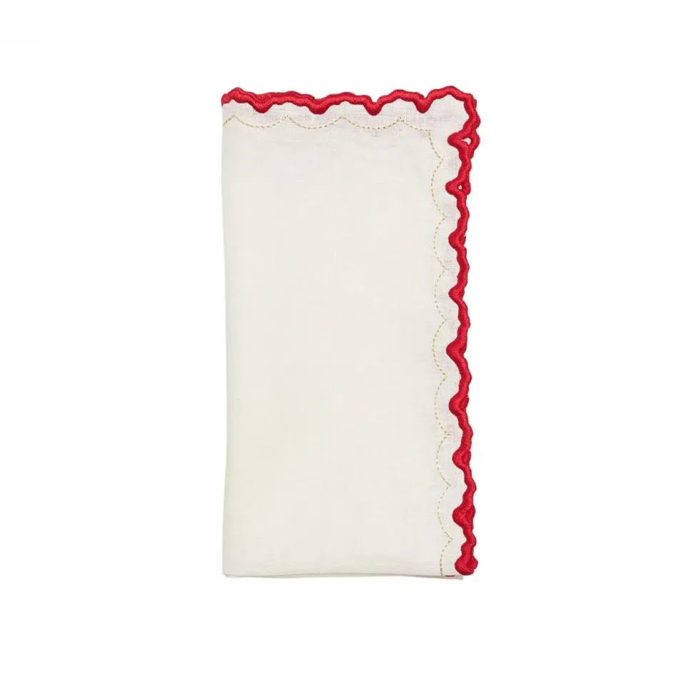 Arches White/Red/Gold Napkin