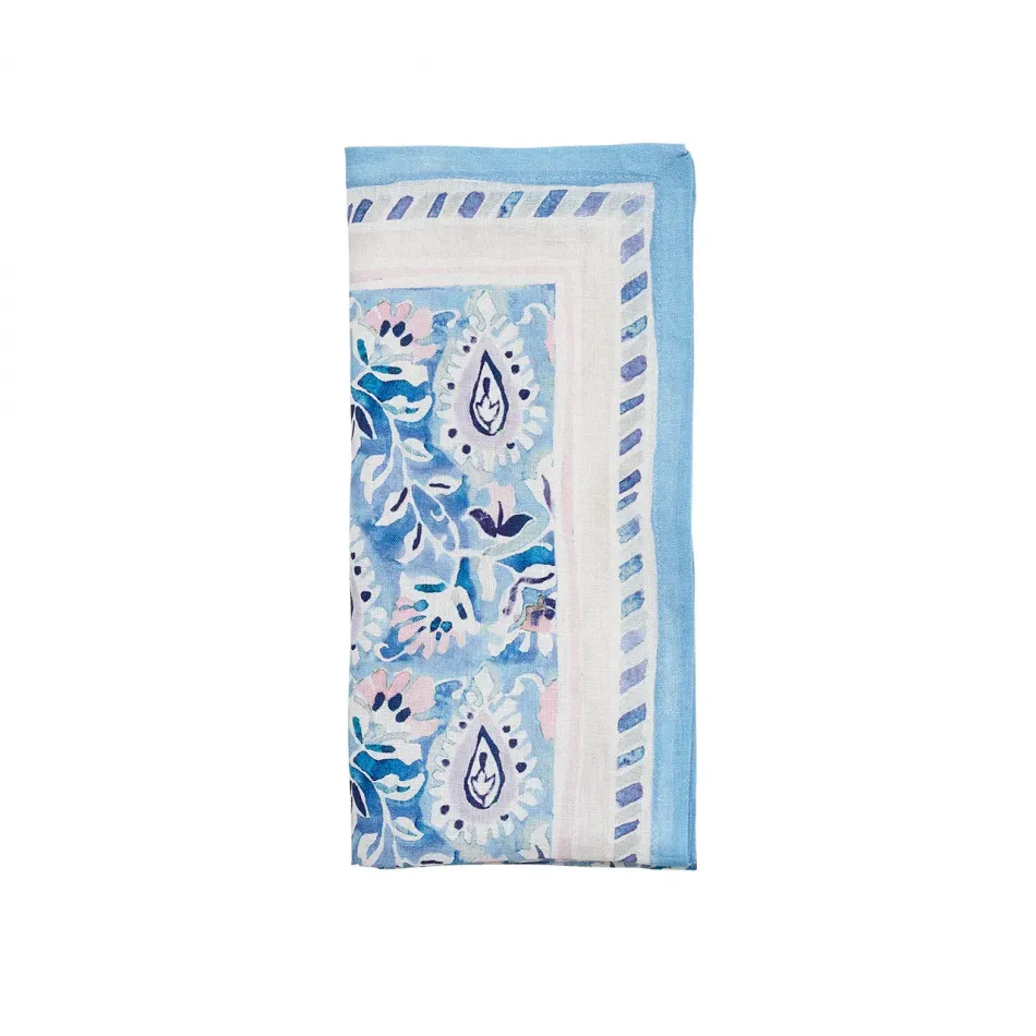 Mira Lilac & Blue Napkin Set of 4