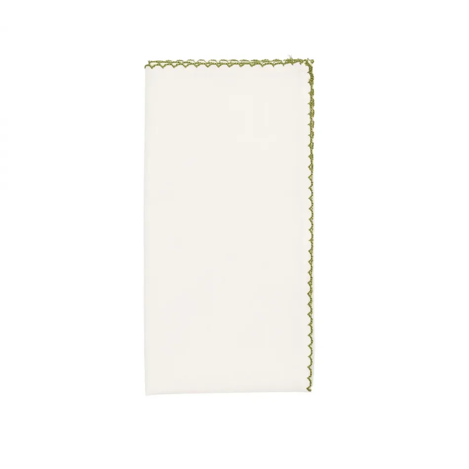 Casbah White & Green Napkin