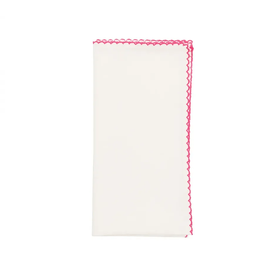 Casbah White & Pink Napkin
