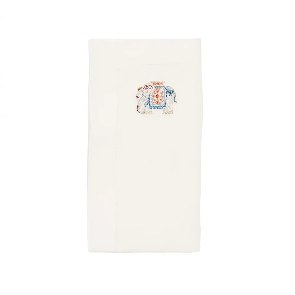 Maharaja White & Multi Napkin