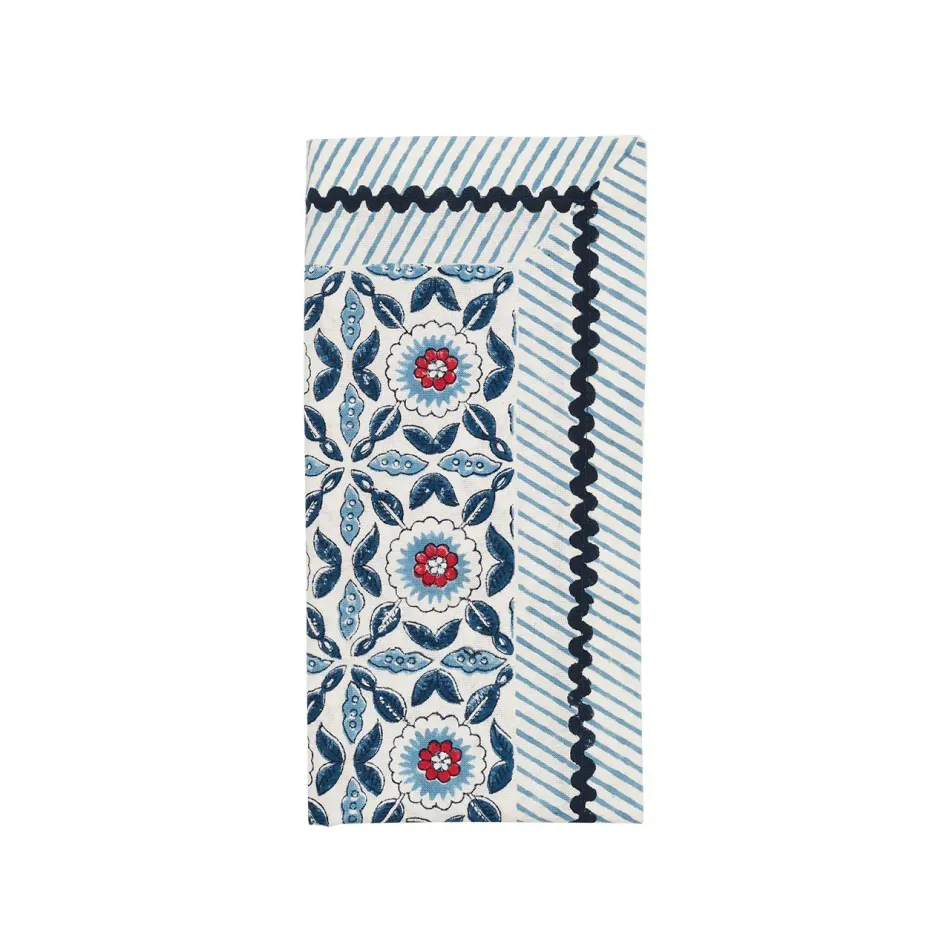 Majorelle Red, White & Blue Napkin Set of 4
