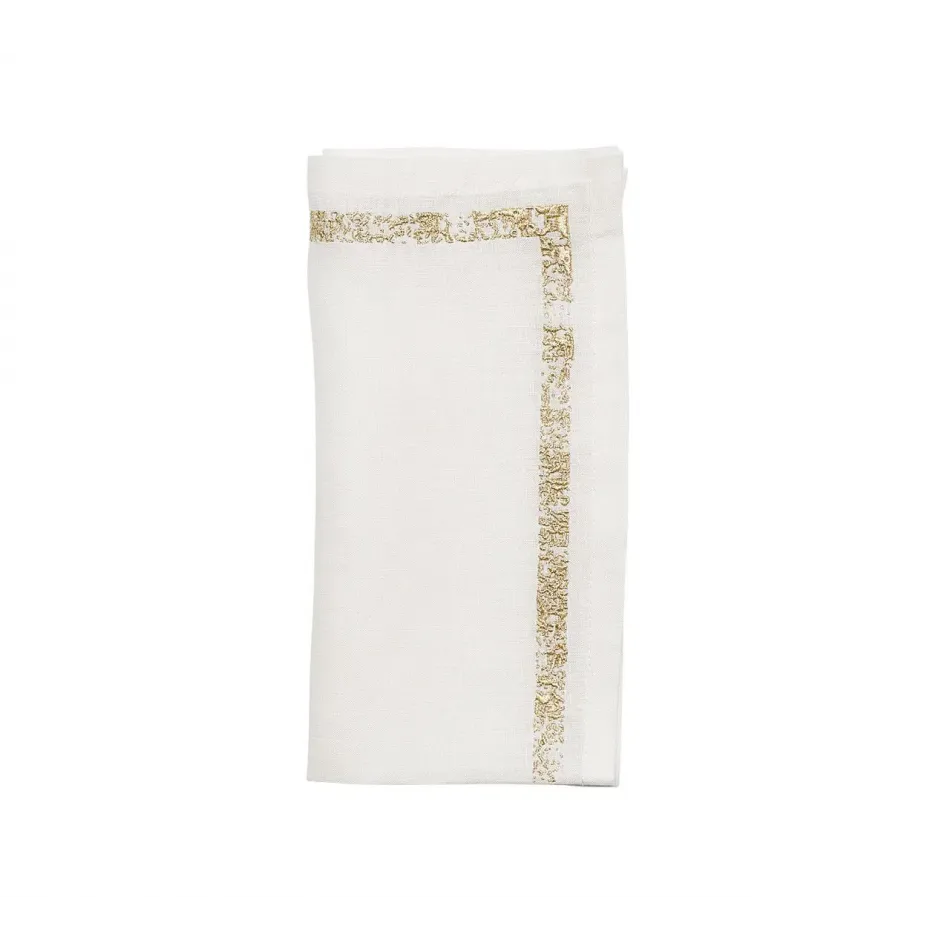 Impression White/Gold Napkin