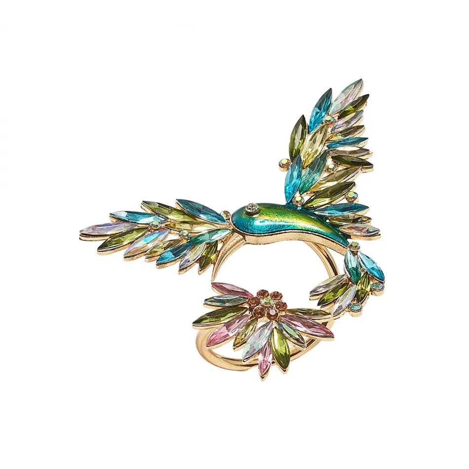 Hummingbird Multi Napkin Rings Set of 4