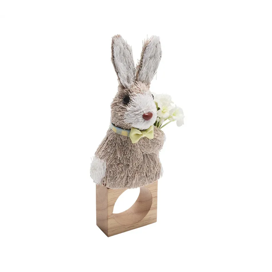 Easter Bunny Multi Napkin Ring Set of 4