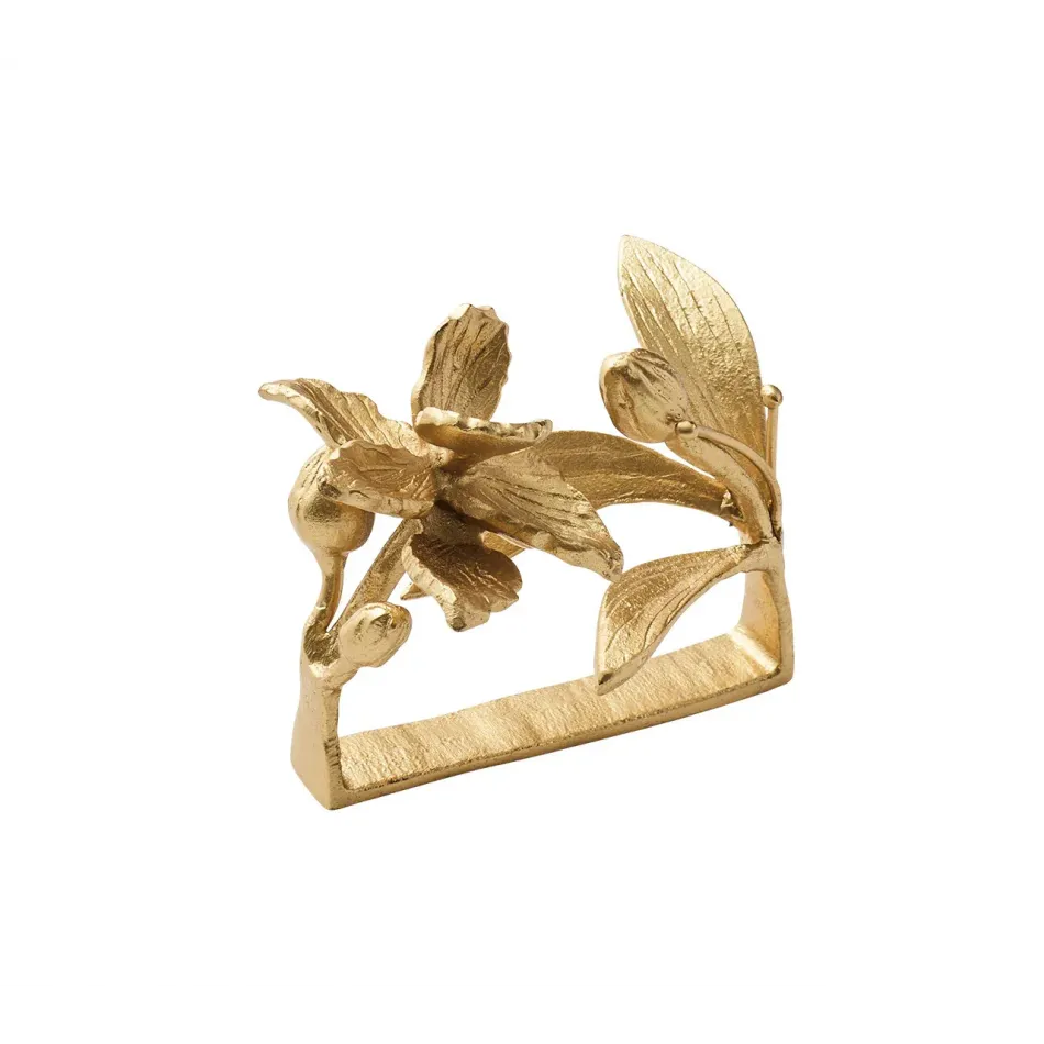 Orchid Gold Napkin Ring Set of 4