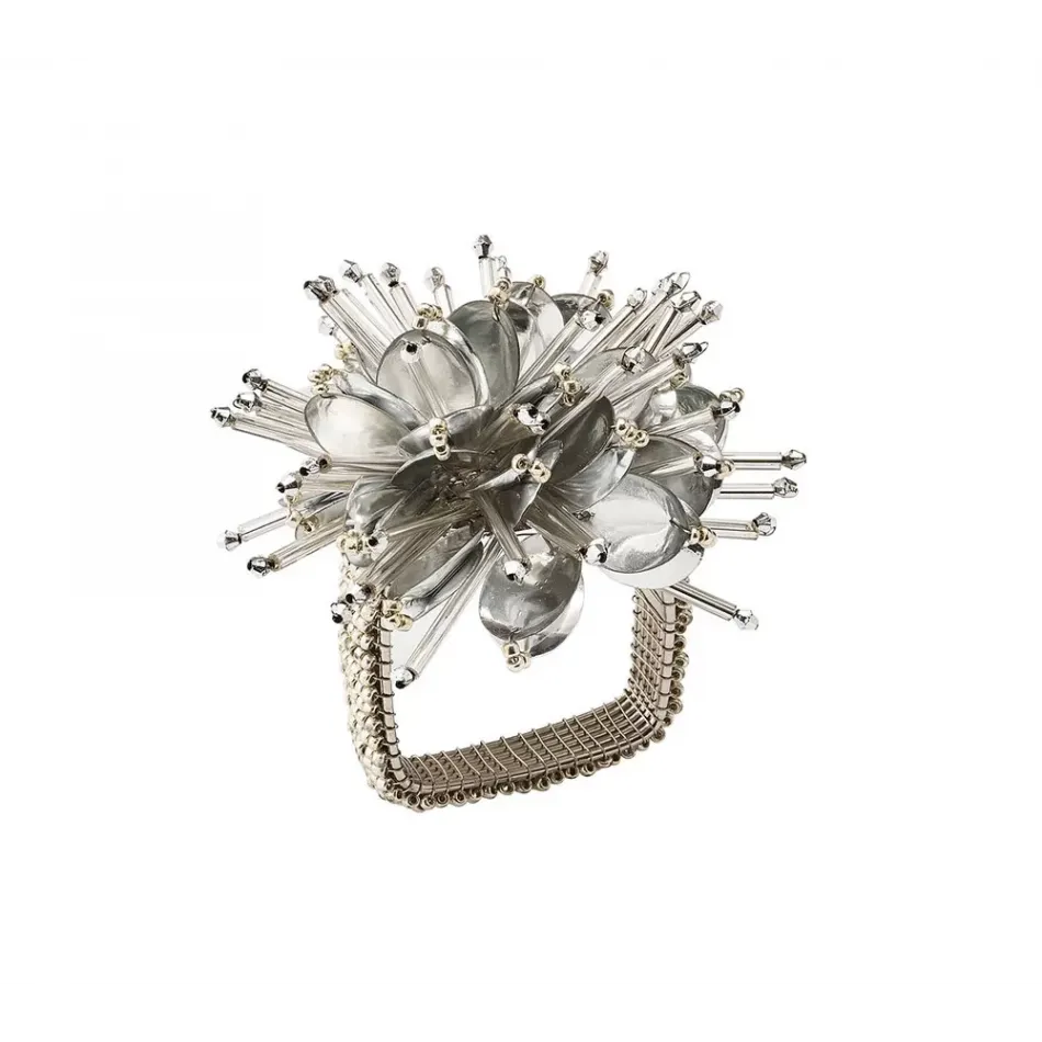 Starburst Silver Napkin Rings