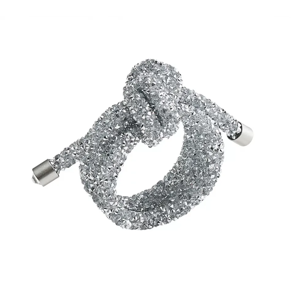 Glam Knot Silver Napkin Rings