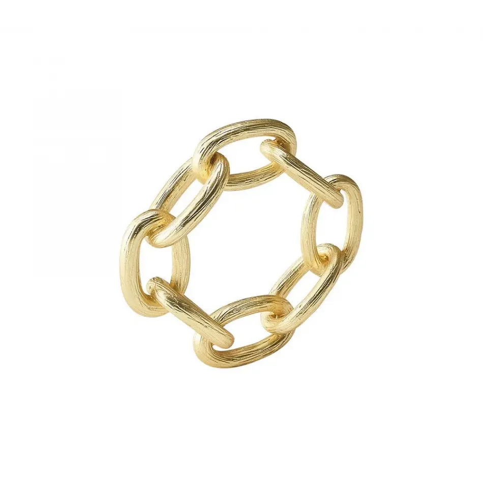 Chain Link Napkin Ring Gold