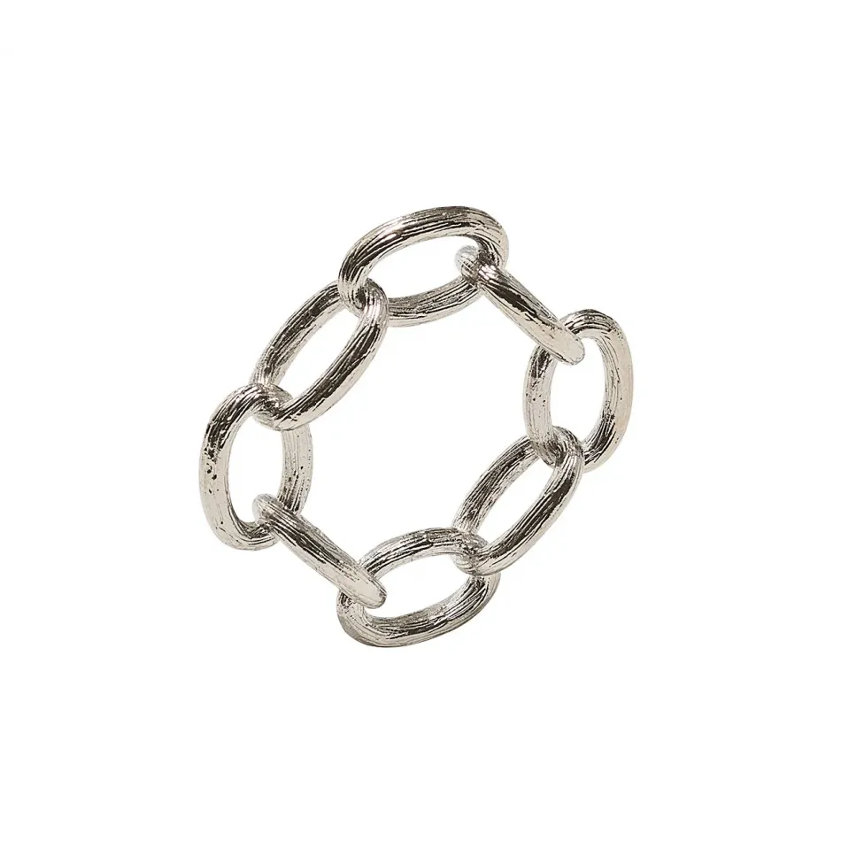 Chain Link Silver Napkin Ring