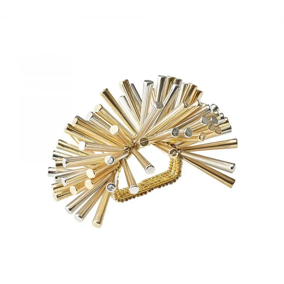 Fringe Napkin Ring Gold/Silver