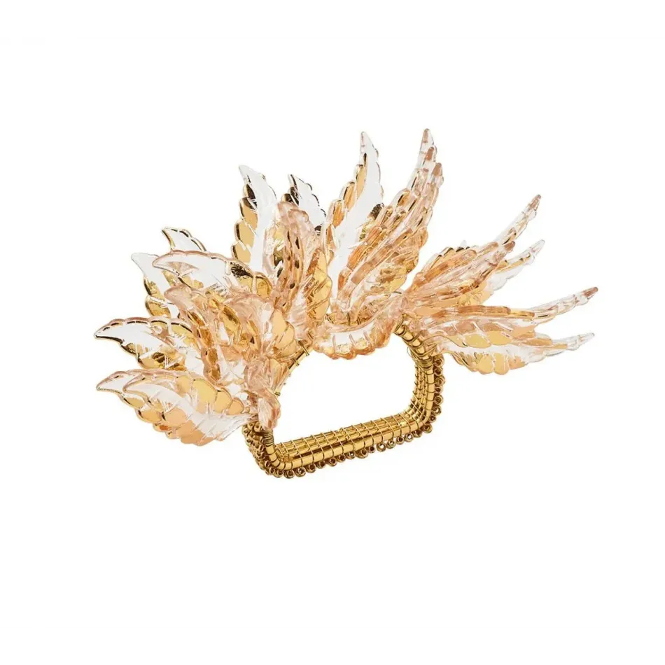 Gilded Leaves Gold Napkin Ring