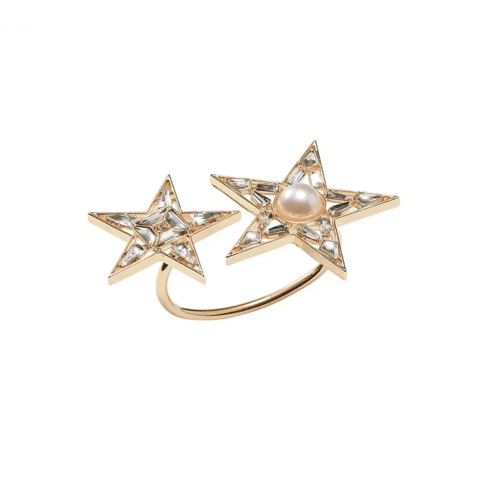 Star Gold/Crystal Napkin Ring